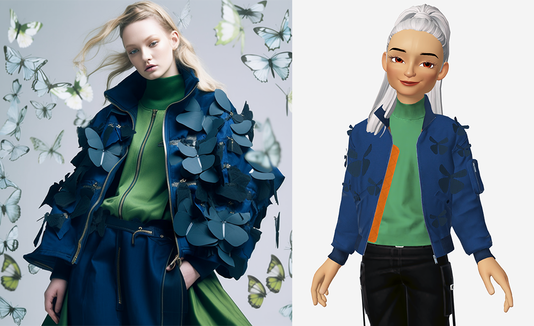 3DCG制作：【ZEPETO:12月リリースアイテム】Virtual Butterfly