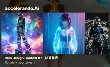 AIを活用したファッションブランド「accelerando.Ai」　“未来のスポーツウェア”をテーマとしたファッションコンテストの結果発表 ー人と生成AIによって創られた煌めく3作品が受賞ー